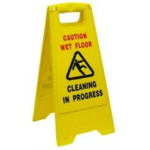 Caution Sign – A Frame Cleaning in Progress / Wet Floor